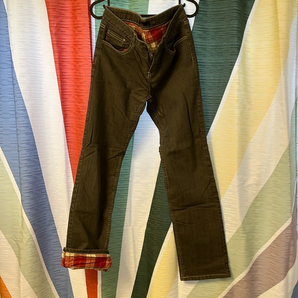 Prana flannel-lined jeans